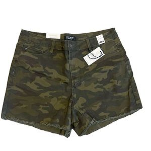 Judy Blue camo high waisted cut off shorts